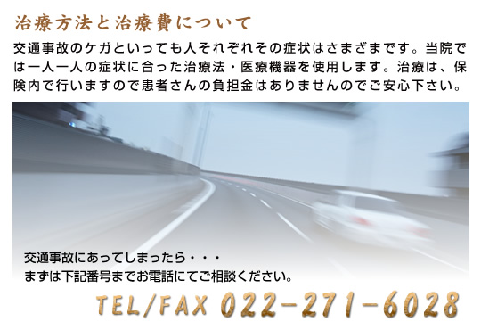 治療方法と治療費について